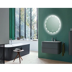 Mosmile Hotel Round Anti-fog LED Bathroom Illuminated Mirror